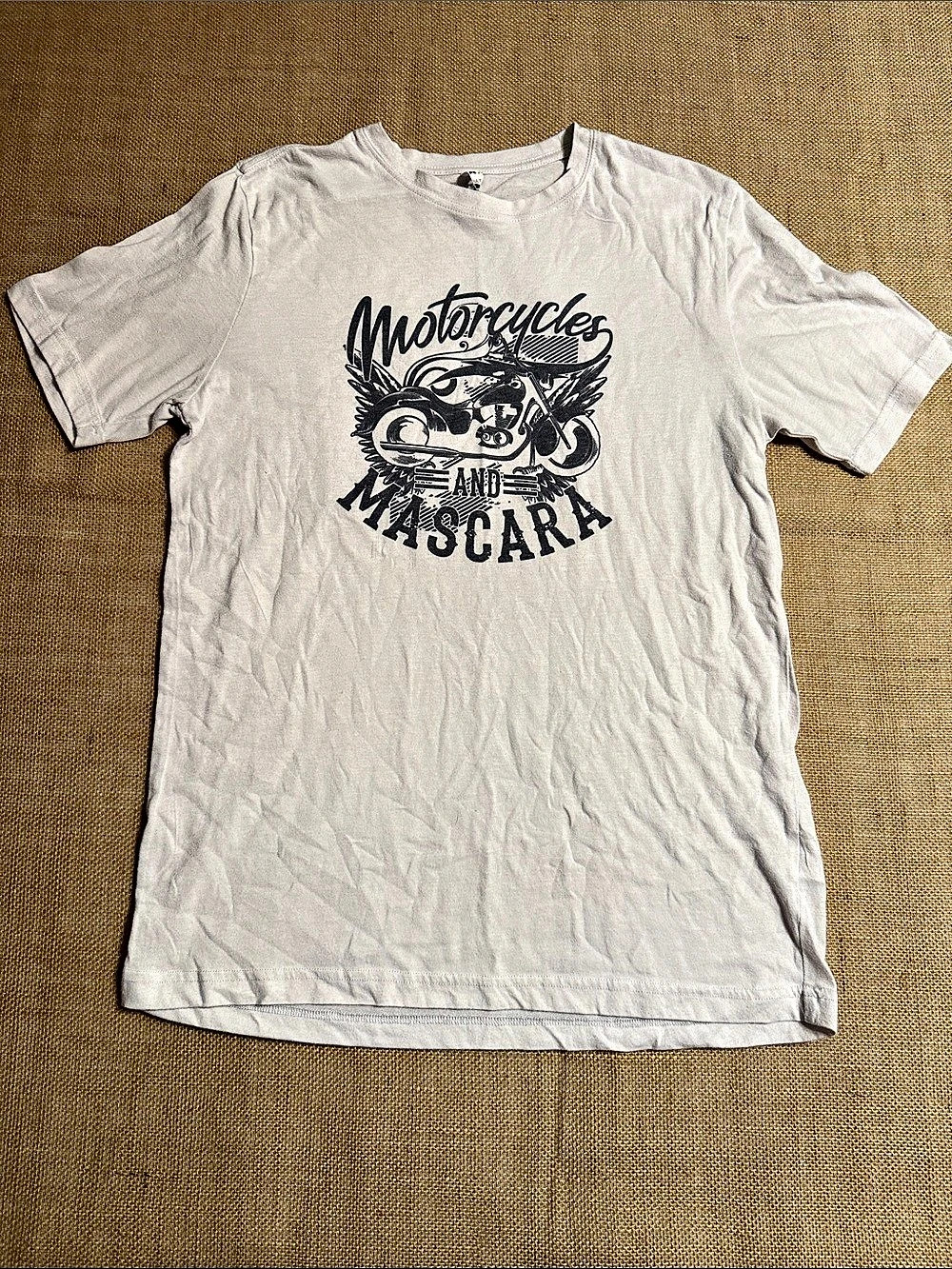 BAW Motorcycle Mascara Graphic Tee Large